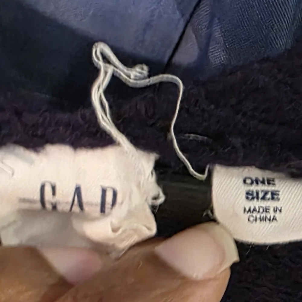 Gap Navy & Tan Striped Open Front Cardigan One Size Lightweight Layering Piece
